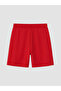 Lcwaikiki Basic Red Elastic Waist Soft Touch Women's Shorts - 2