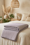 Cotton Collection Dash Double Pique Purple 210X230 cm - 3