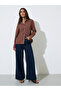 Brown Contrast Stitch Detail Regular Fit Shirt - 2