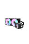 DV240S 240mm ARGB Liquid CPU Cooler,IPS LCD Display,320W TDP,64.05CFM,1800RPM,LGA1700/AM5,Black