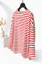 Striped Cotton Sweatshirt - Red - 2