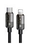 CA3160 Auto Power Off Type-C To Lightning Transparent Data Cable