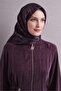 Twill Silk Scarf Plum - 3