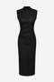 Zero Sleeve Glittery Ruched Dress - 6