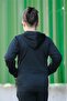 Boy's Hooded Stripe Printed Sweatshirt with Arm Pockets and Diving Fabric Tracksuit Set Esf7032 - 2
