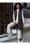 Women's Black Fur-Trimmed and Detachable Hooded Double-Pocket Puffer Vest - 5