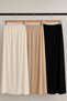 Women's Black Cotton Combed Cotton Skirt Inner Lining, Elastic Waist, Long Length, Does Not Show the Underskirt - 6