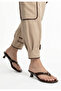 Rupa Brown Skin Heeled Slippers - 2
