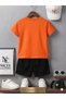 Summer Children's T-Shirt Shorts Unisex (Benekli̇ Nice Clothes Printed) - 2