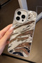 iPhone 14 Pro Compatible - Silver Wave Gradient Cover, Non-Peeling and Non-Yellowing Shockproof Glossy Case - 2