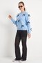 Women's Bowknot Knitwear Baby Blue Sweater - 4
