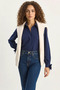 Women's Cuff Detailed Poplin Navy Blue Shirt - 2