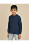 Boys Navy Cable Knit Sweater