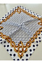 وشاح ساتان منقوش بنقاط البولكا دوت مقاس 50×50 سم - 3