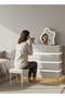 Modern White LED Dresser with 8 Drawers | Vanity Chest of Drawers for Bedroom - 5