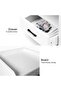 Modern Bedside Table, Simple Side Table Nightstand, Wooden Multifunction Storage Cabinet with 2 Drawers for Bedroom, 40*40*60cm, CT055, White - 7