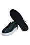 Green Color Lace-Up Genuine Python Leather Men's Shoes - 3