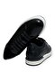 Black Color Lace-Up Genuine Leather Men's Shoes - 2