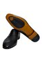 Black Color Laceless Genuine Leather Men's Shoes - 3