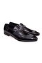 Black Color Laceless Genuine Leather Men's Shoes