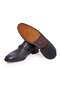 Black Color Laceless Genuine Leather Leather Sole Men's Shoes - 3