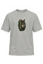 Unisex Black Wolf Göktürk Motif Printed T-Shirt – Special Design T-Shirt with Wolf Pattern and Ancient Turkish Symbol