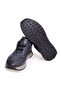 Dark Blue Color Lace-Up Genuine Leather Men's Shoes - 3