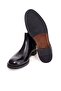 Black Color Laceless Genuine Leather Men's Boots - 3
