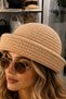 Handmade Roule French Beret Women's Hat Jute Straw Look New Season New Style Hat - 5