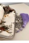 25X15 cm Size Wildflower Themed 100% Hand-Embroidered Linen Lightweight Vintage Bag - 4