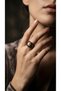 Bronze Women's Ring Authentic Copper Jewelry Margazite Worked with Pearls Adjustable Vintage - 5