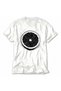 Halftone Grapefruit Print T-Shirt - White - 5