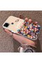 Realme C15 Compatible Silicone Edge Hard Back Case Couple Phone Case with Floral Pattern - 2