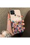 Realme C21Y Compatible Silicone Edge Hard Back Case Couple Phone Case with Floral Pattern - 3