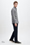 Men's Navy Blue 360 All-Direction Stretch Cotton Slim Fit Casual Trousers with Tie-Waist and Side Pockets - 4