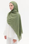 Jakar Rami Shawl with Baklava Pattern - Green - 3