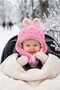 0-12 Months Figured Plush Baby Girl & Child Beanie