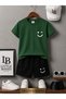 Summer Shorts T-Shirt Unisex (Smiling Face)
