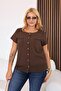 Plus Size Linen Shirt with Pockets - 5