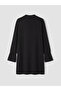 Black High-Neck Patterned Women's Hijab Swimsuit - 3