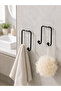 Krm Double Adhesive Hanger Set Wall Mounted Multi-Purpose Practical Hanger 2 Pieces Krm - 2