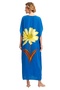 Women's Royal Blue Elegant Kaftan Maxi dress - 2