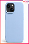 Baby Blue Original Liquid Soft Velvet Matte Premium Silicone Case for iPhone 13/14