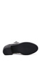Women's Black Zippered Heeled Leather Boots Wf410009Dv - 6