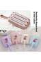 Portable Carpet Cleaner Plastic Handheld Cleaning Brush-3-Roller Carpet Cleaning Brush Color random - 4