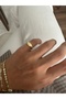 Gold Ellipse Pinky Ring - 4