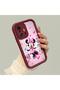 Xiaomi Mi 11t Pro/Mi 11t Compatible Case Camera Protector Minnie Pattern Maroon Lover Couple Silicone Phone Case - 2
