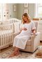 New Season Ecru Muslin Fabric Design with Easy Breastfeeding Features, Ruffle Sleeve Detail, Summer 100% Cotton Maternity Nightgown - 7