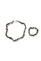 Labradorite Real Natural Stone Women's Necklace and Bracelet Set Green - 6