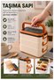 Orange Lunch Box 3 Compartments 1 Piece 3 Compartment Lunch Container Food Storage Container Portable Lunch Box
